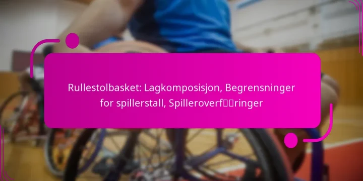Rullestolbasket: Lagkomposisjon, Begrensninger for spillerstall, Spilleroverføringer