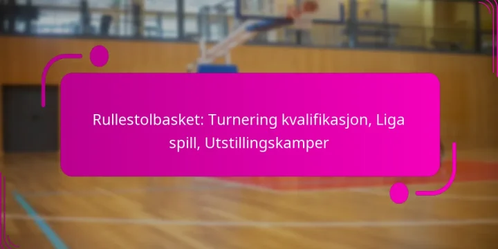 Rullestolbasket: Turnering kvalifikasjon, Liga spill, Utstillingskamper
